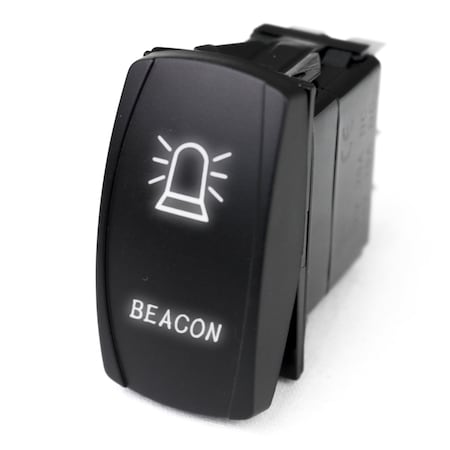 Race Sport Led Rocker Switch W/ White Led Radiance (Beacon) RSLJ51W